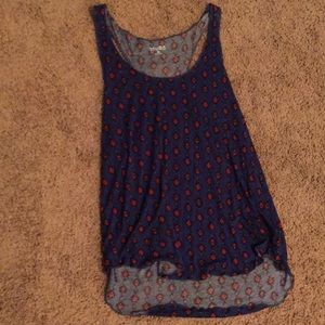Blue Racerback Tank Top